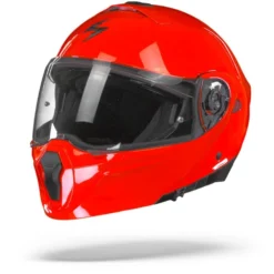 Scorpion EXO-930 Solid Neon Rood Systeemhelm -Motorfietsuitrusting Winkel Scorpionexo 930solidneonred.05