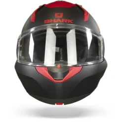 Shark Evo ES Kedje Mat Rood Zwart Rood RKR Systeemhelm