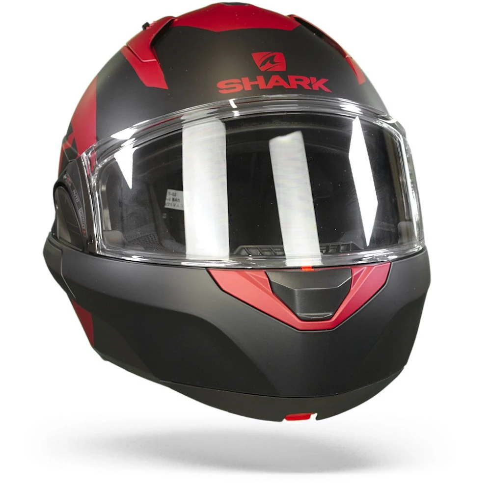 Shark Evo ES Kedje Mat Rood Zwart Rood RKR Systeemhelm 2 Shark Evo ES Kedje Mat Rood Zwart Rood RKR Systeemhelm - Afbeelding 2