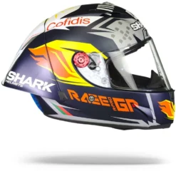 Shark Race-R Pro GP Oliveira Signature Mat Blauw Zilver Wit BSW Integraalhelm 11 Shark Race-R Pro GP Oliveira Signature Mat Blauw Zilver Wit BSW Integraalhelm -Motorfietsuitrusting Winkel Shark race r pro gp oliveira signature mat blue silver white bsw.29