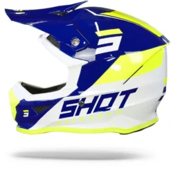 SHOT Furious Chase Navy Glanzend Crosshelm -Motorfietsuitrusting Winkel Shot furious chase navy glossy.11