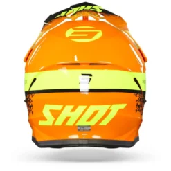 SHOT Furious Kid Roll Oranje Neon Geel Glanzend Crosshelm -Motorfietsuitrusting Winkel Shot furious kid roll orange neon yellow glossy.19