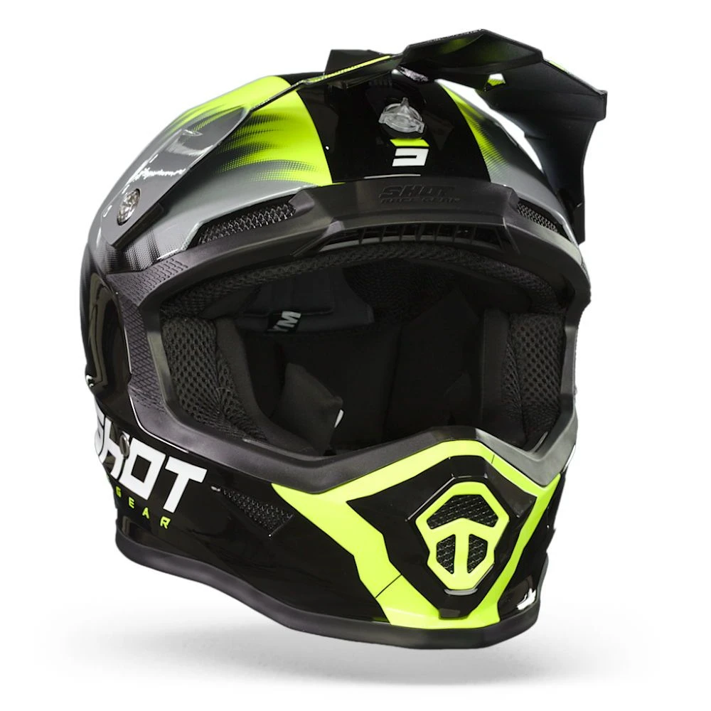 Shot Furious Kid Versus Grijs Neon Geel Crosshelm 6 Shot Furious Kid Versus Grijs Neon Geel Crosshelm - Afbeelding 6