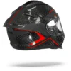 SMK Titan Carbon Nero Rood Grijs Integraalhelm