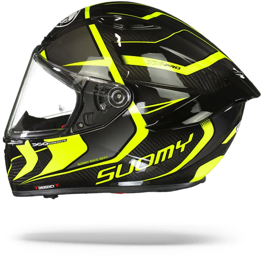 Suomy TX Pro Advance Zwart Geel Integraalhelm 5 Suomy TX Pro Advance Zwart Geel Integraalhelm - Afbeelding 5
