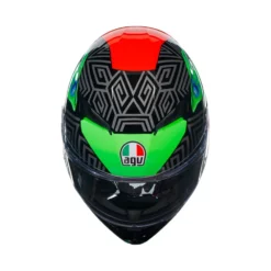Agv K3 E2206 Mplk Kamaleon Zwart Rood Groen 013 Integraalhelm -Motorfietsuitrusting Winkel agv k3 e2206 mplk kamaleon black red green 013 4