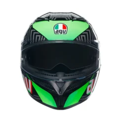Agv K3 E2206 Mplk Kamaleon Zwart Rood Groen 013 Integraalhelm -Motorfietsuitrusting Winkel agv k3 e2206 mplk kamaleon black red green 013 6