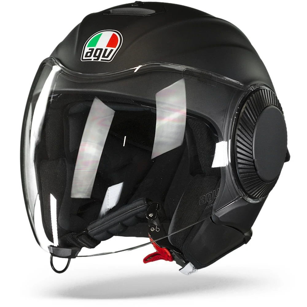 AGV Orbyt Mat Zwart Jethelm 5 AGV Orbyt Mat Zwart Jethelm - Afbeelding 5