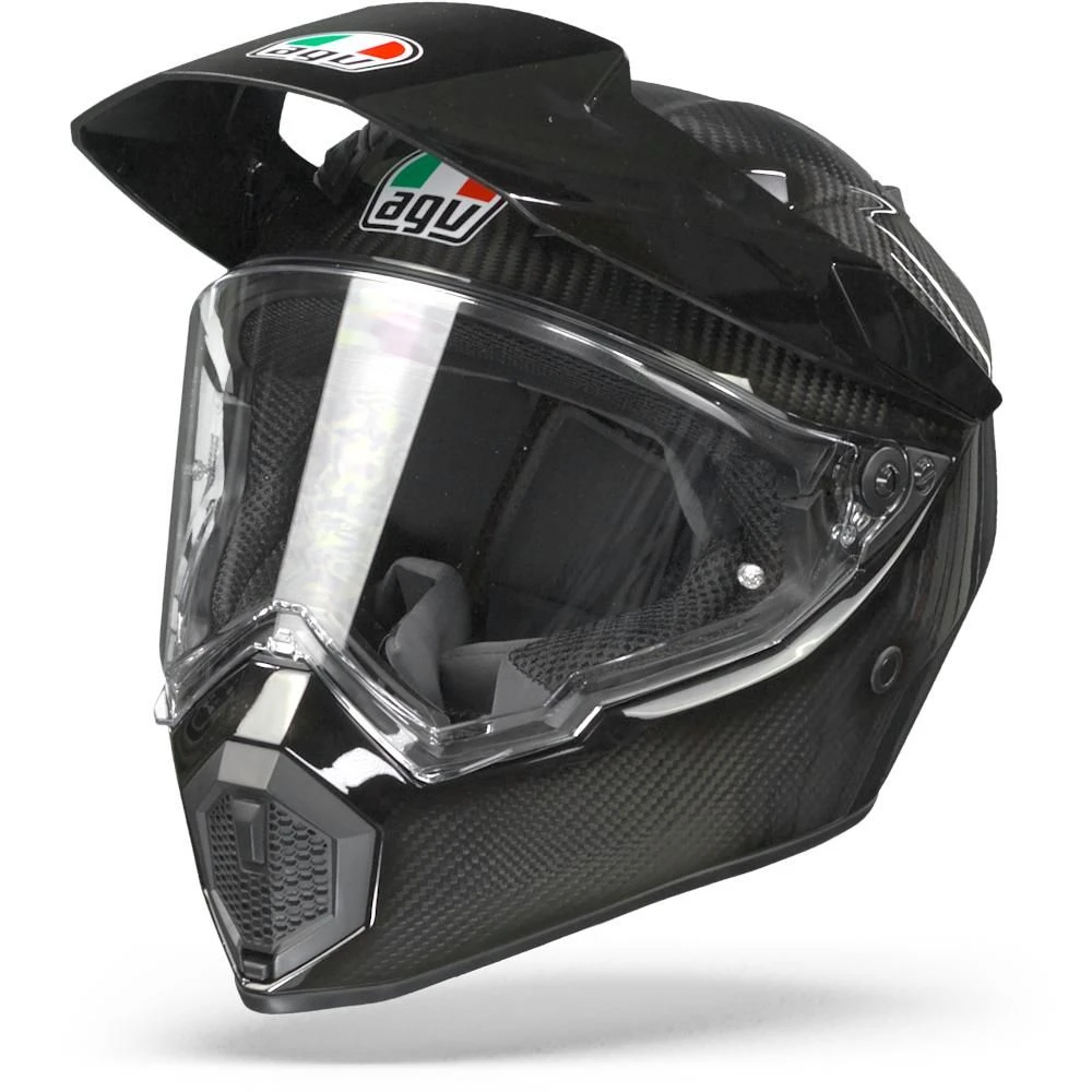 AGV AX9 Glanzend Carbon Adventure Helm 6 AGV AX9 Glanzend Carbon Adventure Helm - Afbeelding 6