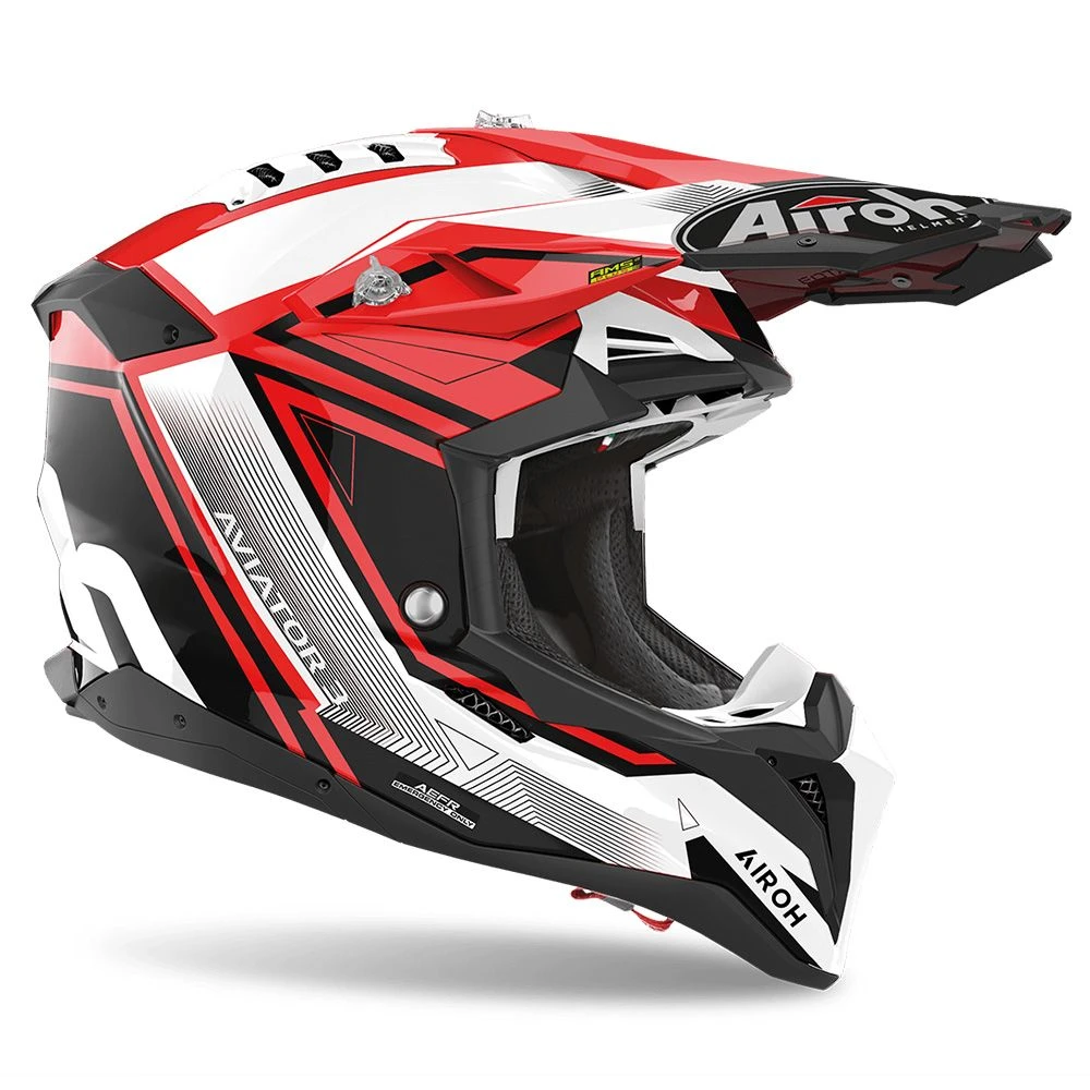 Airoh Aviator 3 League Rood Offroad Helm 2 Airoh Aviator 3 League Rood Offroad Helm - Afbeelding 2