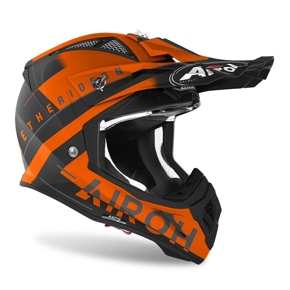 Airoh Aviator Ace Amaze Orange Matt Helmet 2 Airoh Aviator Ace Amaze Orange Matt Helmet - Afbeelding 2
