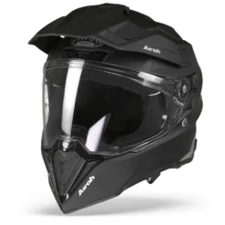 Airoh Commander Color Mat Zwart Adventure Helm -Motorfietsuitrusting Winkel airoh commander black matt.04 1
