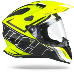 Airoh Commander DUO Geel Mat Adventure Helm -Motorfietsuitrusting Winkel airohcommanderduoyellowmatt.29 1