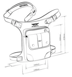 Artonvel Aviator Leg Bag -Motorfietsuitrusting Winkel artonvel aviator leg bag4