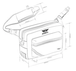 Artonvel Original Zwart Messenger Tas -Motorfietsuitrusting Winkel artonvel original black messenger bag5