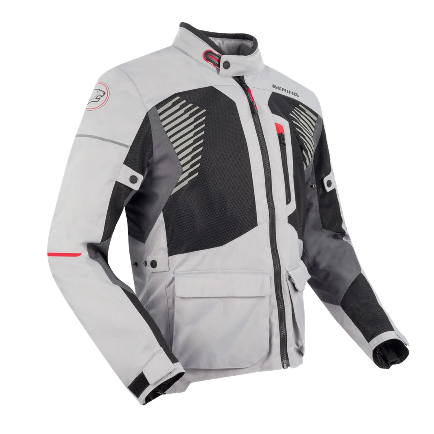 Bering Jacket Bakundu Grey Black Red 2 Bering Jacket Bakundu Grey Black Red - Afbeelding 2
