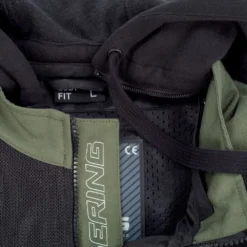 Bering Spirit Black Khaki Textile Motorcycle Jacket -Motorfietsuitrusting Winkel bering spirit black khaki textile motorcycle jacket 6