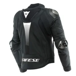 Dainese Super Speed 4 Leather Jacket Black Matt White
