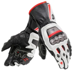 Dainese Full Metal 6 Zwart Wit Lava Rood