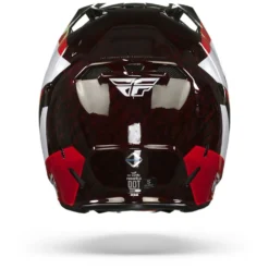 FLY Racing Formula Carbon Prime Rood Wit Rood Carbon Crosshelm