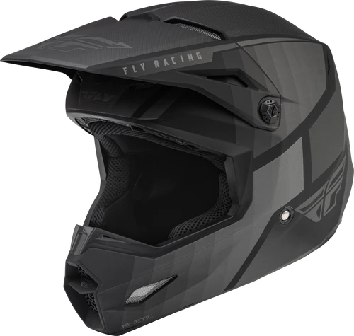 FLY Racing Kinetic Drift Zwart Charcoal Crosshelm 1 FLY Racing Kinetic Drift Zwart Charcoal Crosshelm