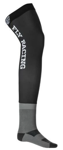 Fly Racing Knee Brace Sock Black Grey White
