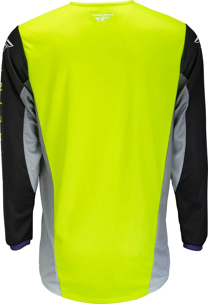 Fly Racing MX Jersey Kinetic Kore Hi-Vis Black 2 Fly Racing MX Jersey Kinetic Kore Hi-Vis Black - Afbeelding 2