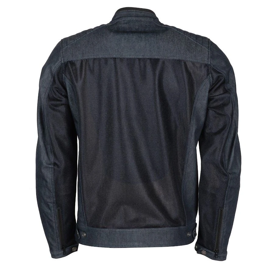Helstons Colt Air Canvas Denim Mesh Blue Jacket 2 Helstons Colt Air Canvas Denim Mesh Blue Jacket - Afbeelding 2