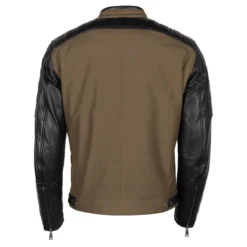 Helstons CRUISER Cuir-Tissu Nylon Kaki -Motorfietsuitrusting Winkel helstons cruiser cuir tissu nylon kaki 4