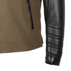 Helstons CRUISER Cuir-Tissu Nylon Kaki -Motorfietsuitrusting Winkel helstons cruiser cuir tissu nylon kaki 7