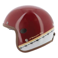 Helstons Evasion Carbon Fiber Bordeaux Wit Goud Jethelm