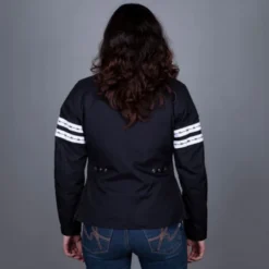 Helstons Targa Fabrics Black White Jacket