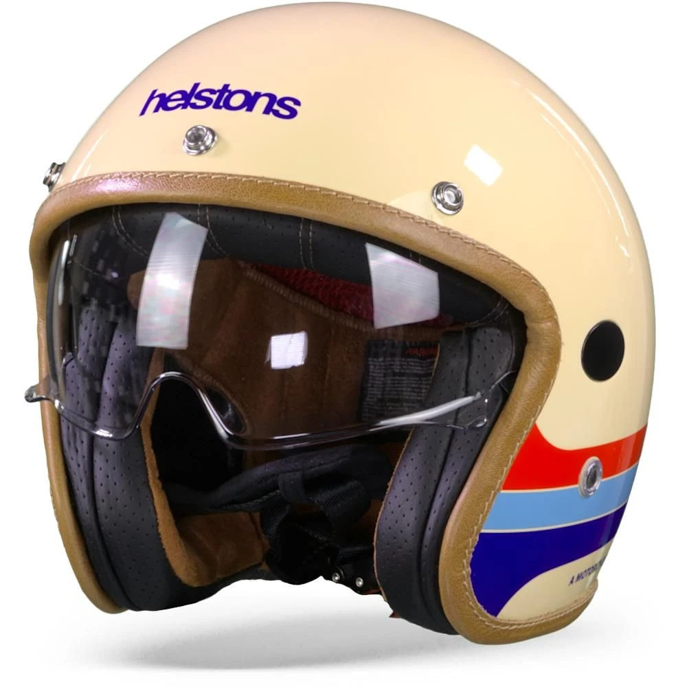 Helstons Mora Carbon Fiber Beige Jethelm 6 Helstons Mora Carbon Fiber Beige Jethelm - Afbeelding 6