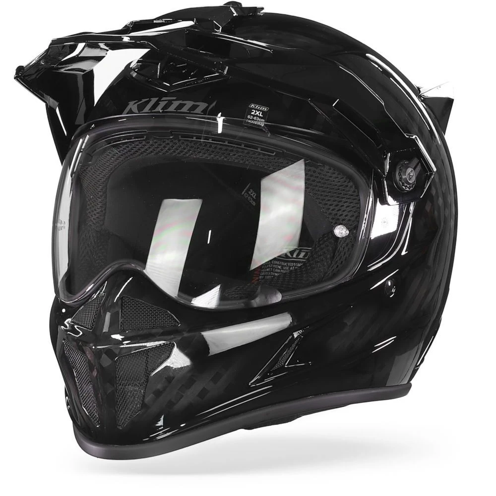 Klim Krios Glanzend Karbon Zwart Adventure Helm 5 Klim Krios Glanzend Karbon Zwart Adventure Helm - Afbeelding 5