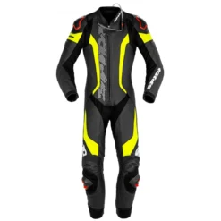 Spidi Laser Pro Perforated Zwart Fluo Geel 1 Piece Racing