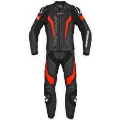 Spidi Laser Touring Black Fluo Red 2 Piece