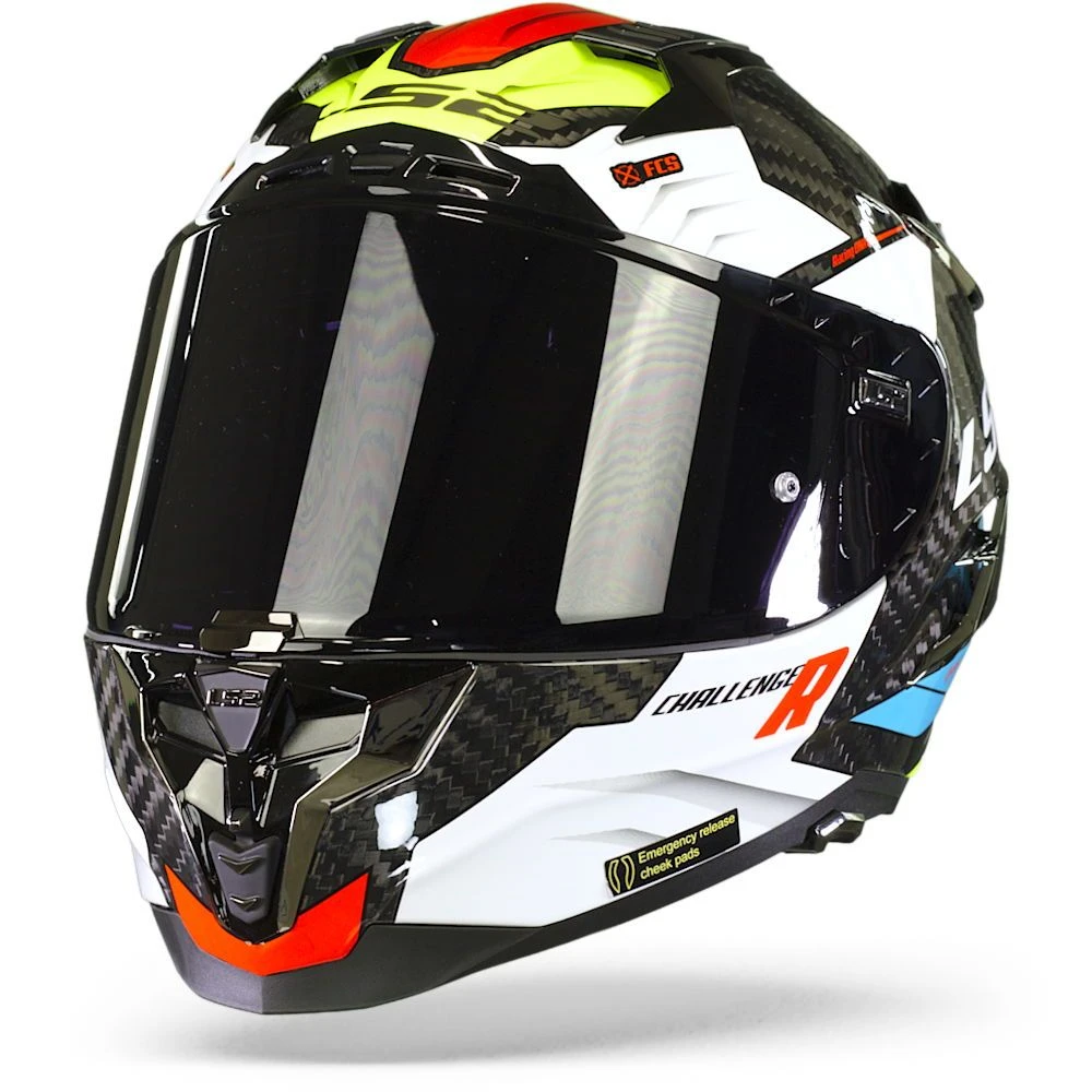 LS2 FF327 Challenger Ct2 Sporty Wit Integraalhelm 3 LS2 FF327 Challenger Ct2 Sporty Wit Integraalhelm - Afbeelding 3