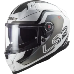 LS2 Ff811 Vector II Metric Wit Titan. Zilver Integraalhelm