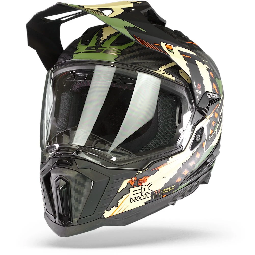LS2 MX701 C Explorer Extend Mat Military Groen Adventure Helm 1 LS2 MX701 C Explorer Extend Mat Military Groen Adventure Helm