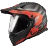 LS2 MX436 Pioneer Evo Adventurer M.Zwart Oranje Adventure Helm