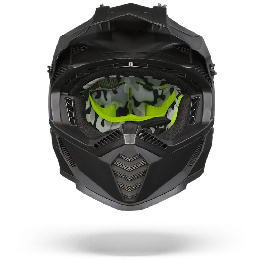 LS2 MX437 Fast Evo Mat Zwart Crosshelm 2 LS2 MX437 Fast Evo Mat Zwart Crosshelm - Afbeelding 2