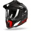 LS2 MX701 C Explorer Frontier Glans Titanium Rood Adventure Helm