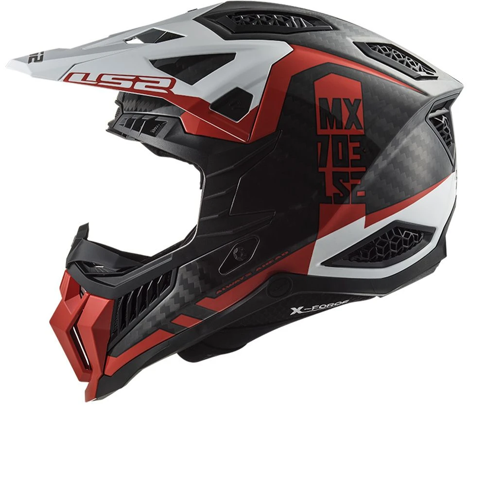 LS2 MX703 C X-Force Victory Red White 4 LS2 MX703 C X-Force Victory Red White - Afbeelding 4