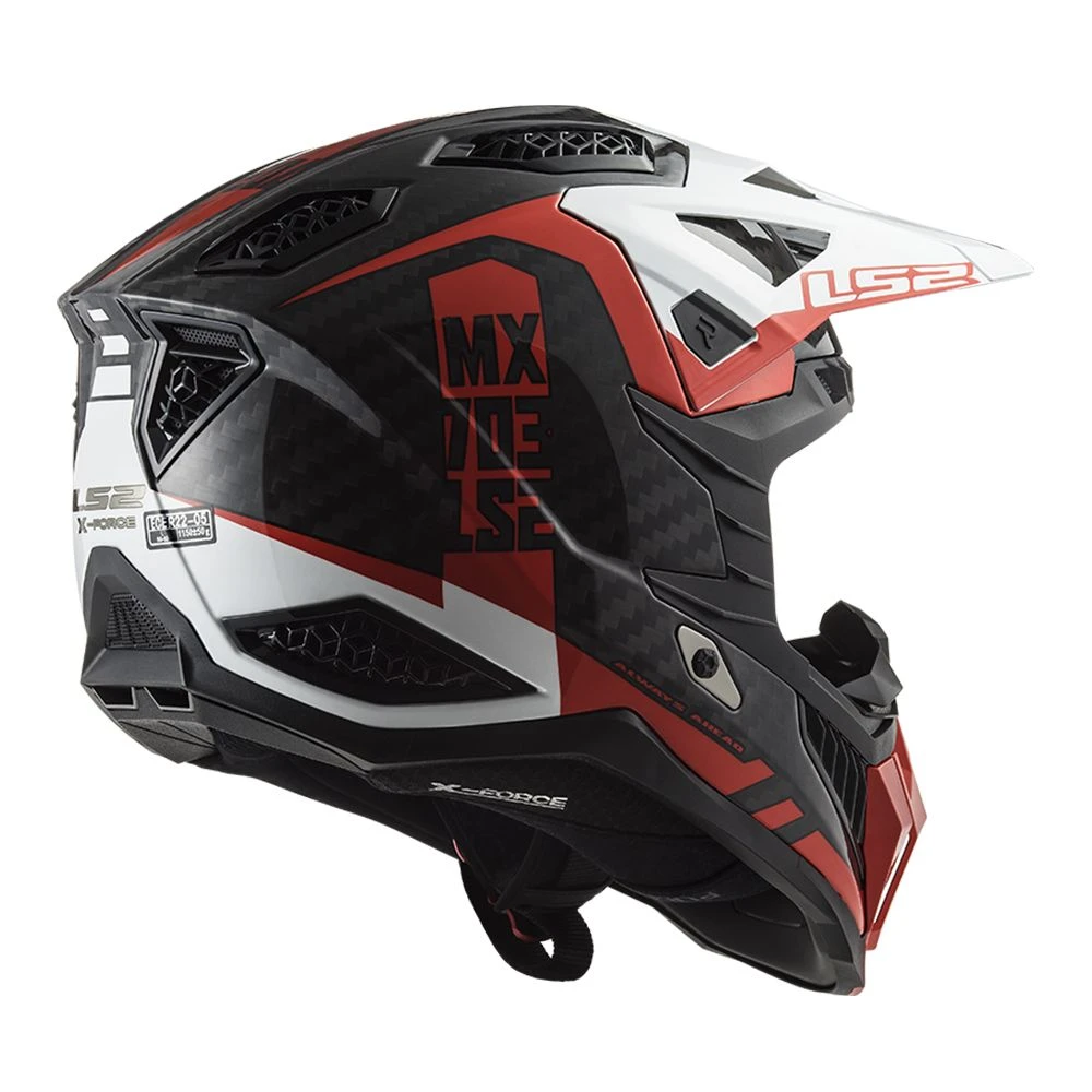 LS2 MX703 C X-Force Victory Red White 3 LS2 MX703 C X-Force Victory Red White - Afbeelding 3