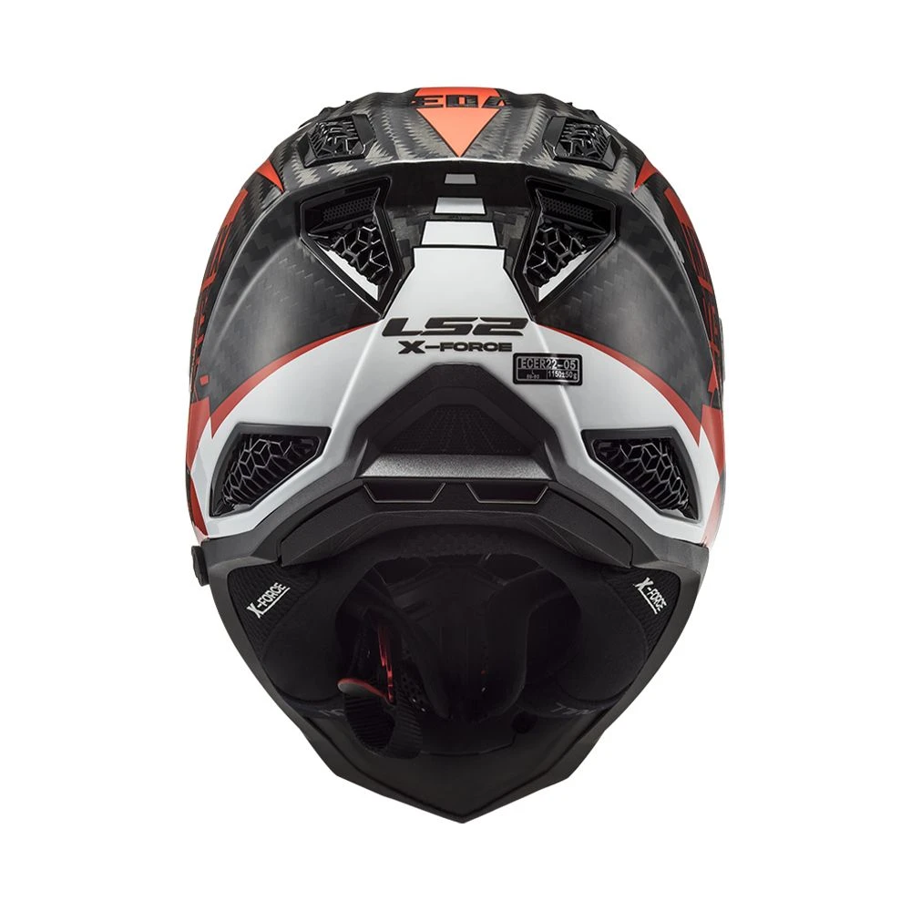 LS2 MX703 C X-Force Victory Red White 2 LS2 MX703 C X-Force Victory Red White - Afbeelding 2