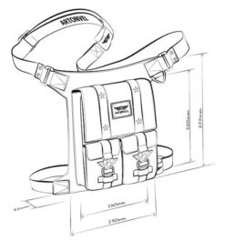 Artonvel Military Beentas -Motorfietsuitrusting Winkel military sacoche de jambe3