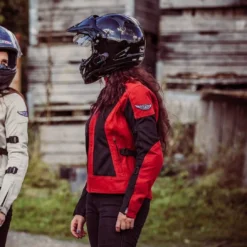 Motogirl Jodie Mesh Jacket Red Black -Motorfietsuitrusting Winkel motogirl jodie mesh jacket red black 5