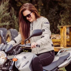Motogirl Jodie Mesh Jacket Natural -Motorfietsuitrusting Winkel motogirl jodie summer jacket natural 5 1