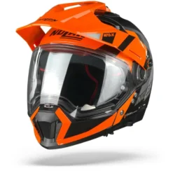 Nolan N70-2 X Decurio 31 Flat Zwart Oranje Wit Antraciet Multihelm