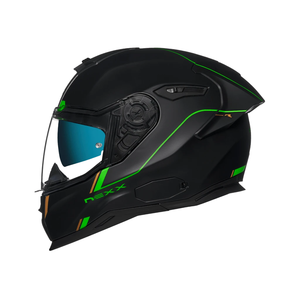 Nexx Sx.100R Frenetic Groen Zwart Matt Integraalhelm 1 Nexx Sx.100R Frenetic Groen Zwart Matt Integraalhelm